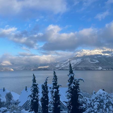 Chez-Marie Vue Fantastique Entre Lac Et Montagne Beckenried Exterior foto