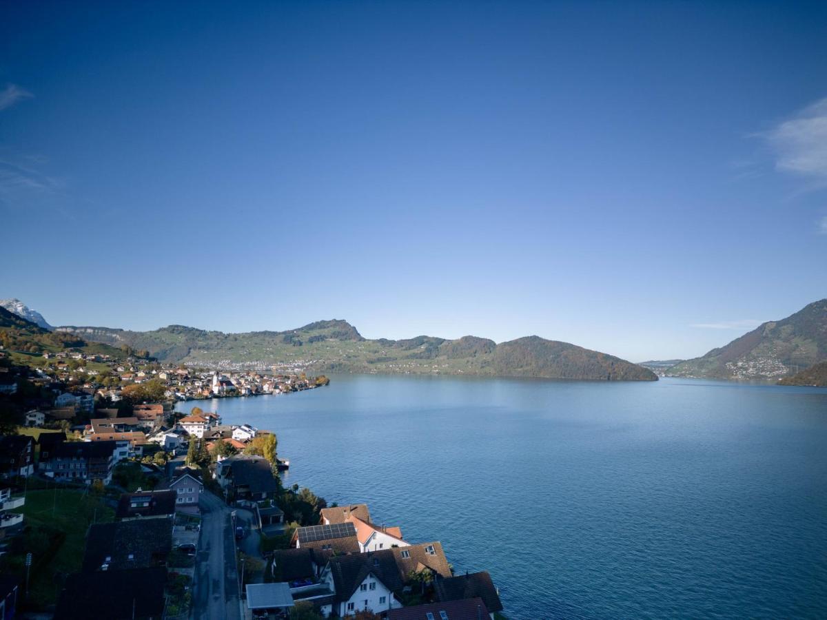 Chez-Marie Vue Fantastique Entre Lac Et Montagne Beckenried Exterior foto